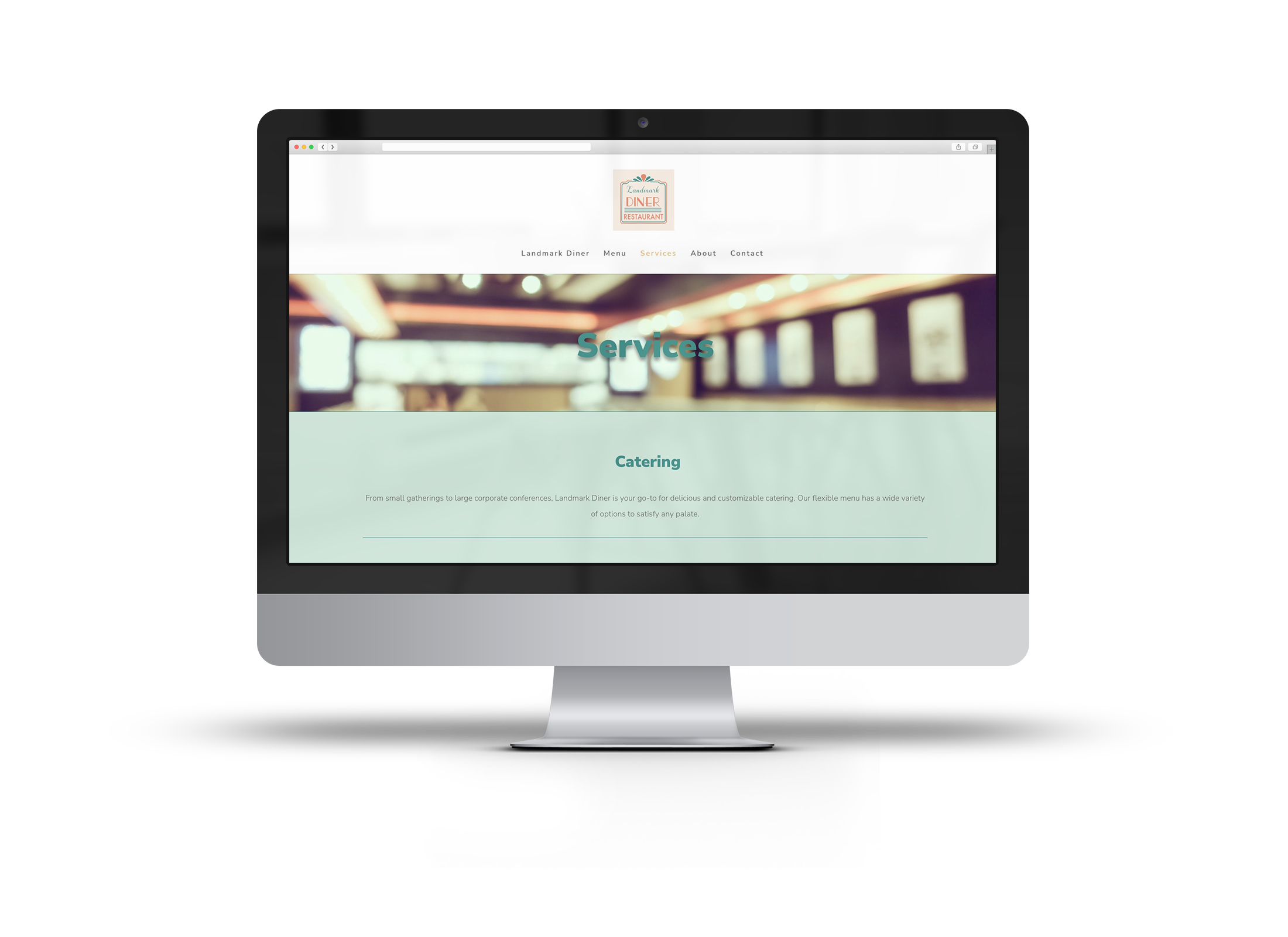 Landmark diner services page Landmark diner services page